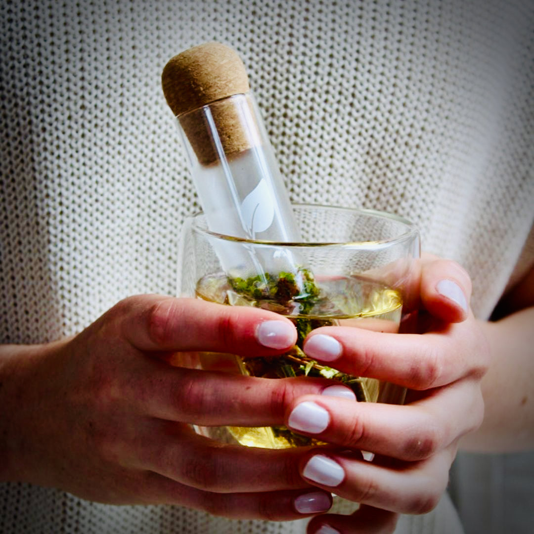 Premium Tee-Filter-Infuser Glas