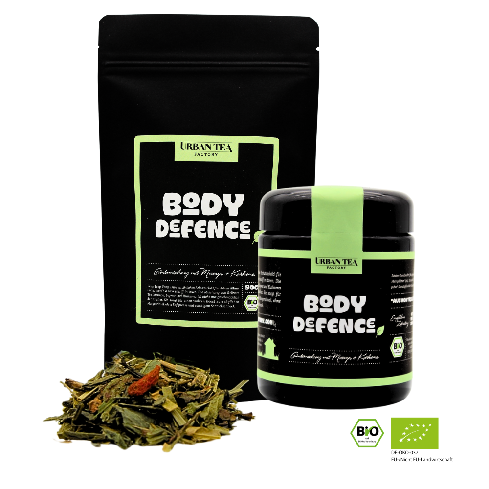 Body Defence - Grünteemischung mit Moringa & Kurkuma - Set - Bio