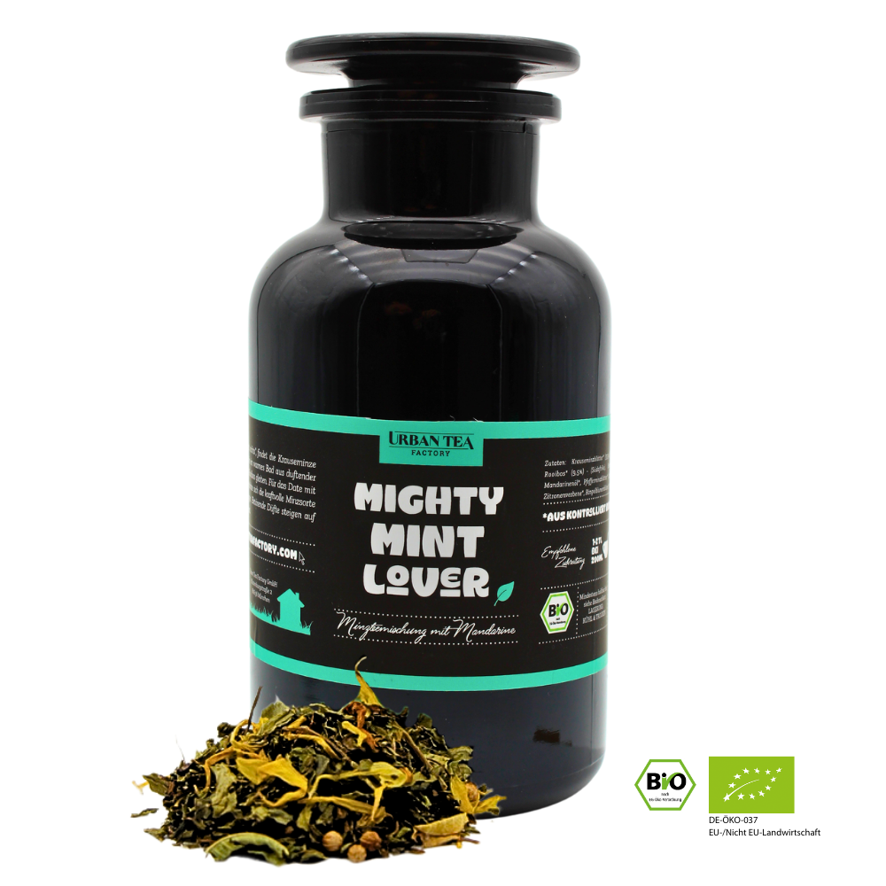 Mighty Mint Lover - Bio Minzteemischung mit Mandarine - Buffetglas - 70g