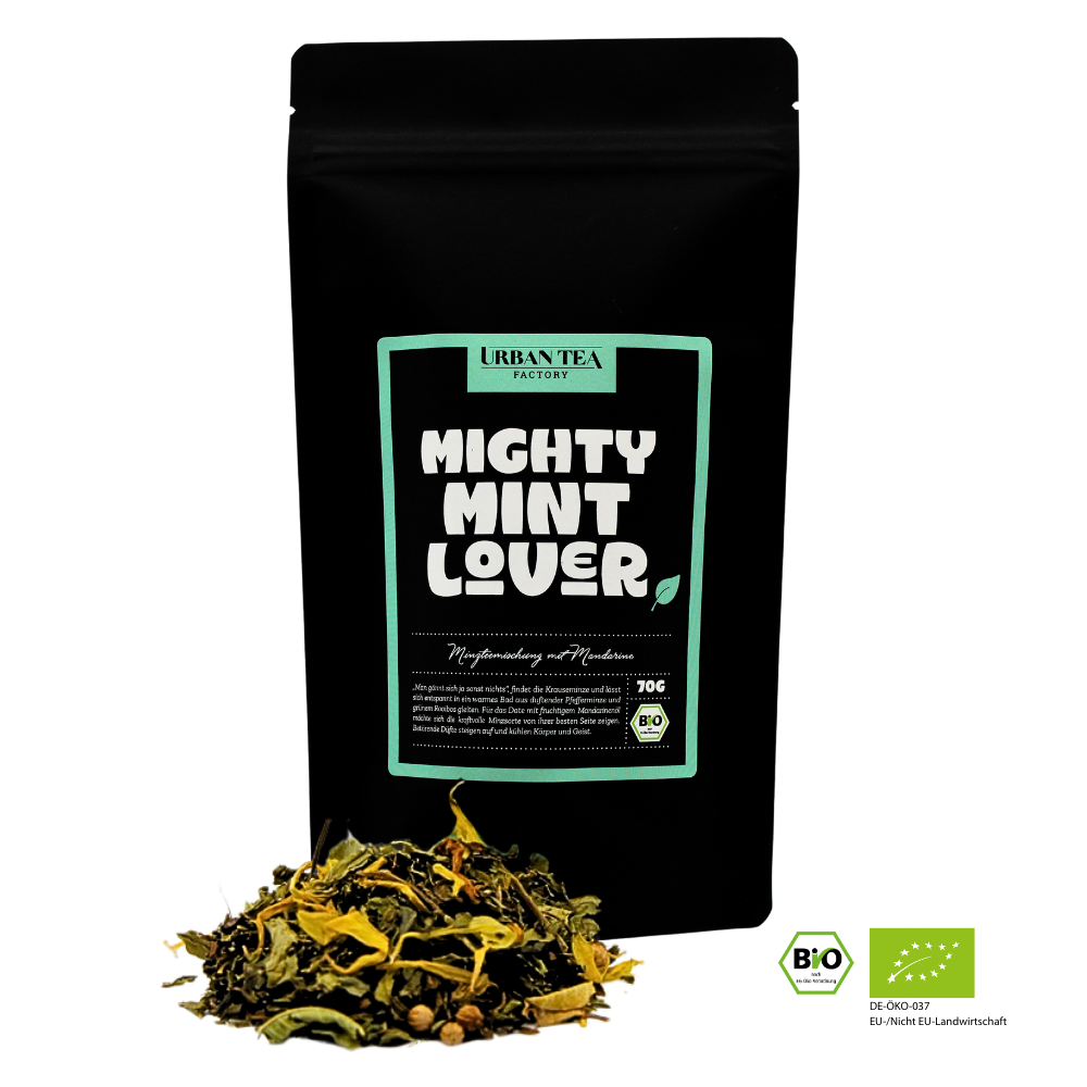 Mighty Mint Lover - Bio Minzteemischung mit Mandarine - 35g - Dein erfrischender Genussmoment