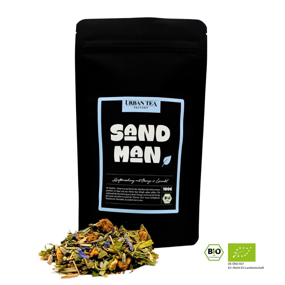 Sandman - Bio Rooibosteemischung mit Orange & Lavendel - 50g - Dein abendlicher Wohlfühlmoment