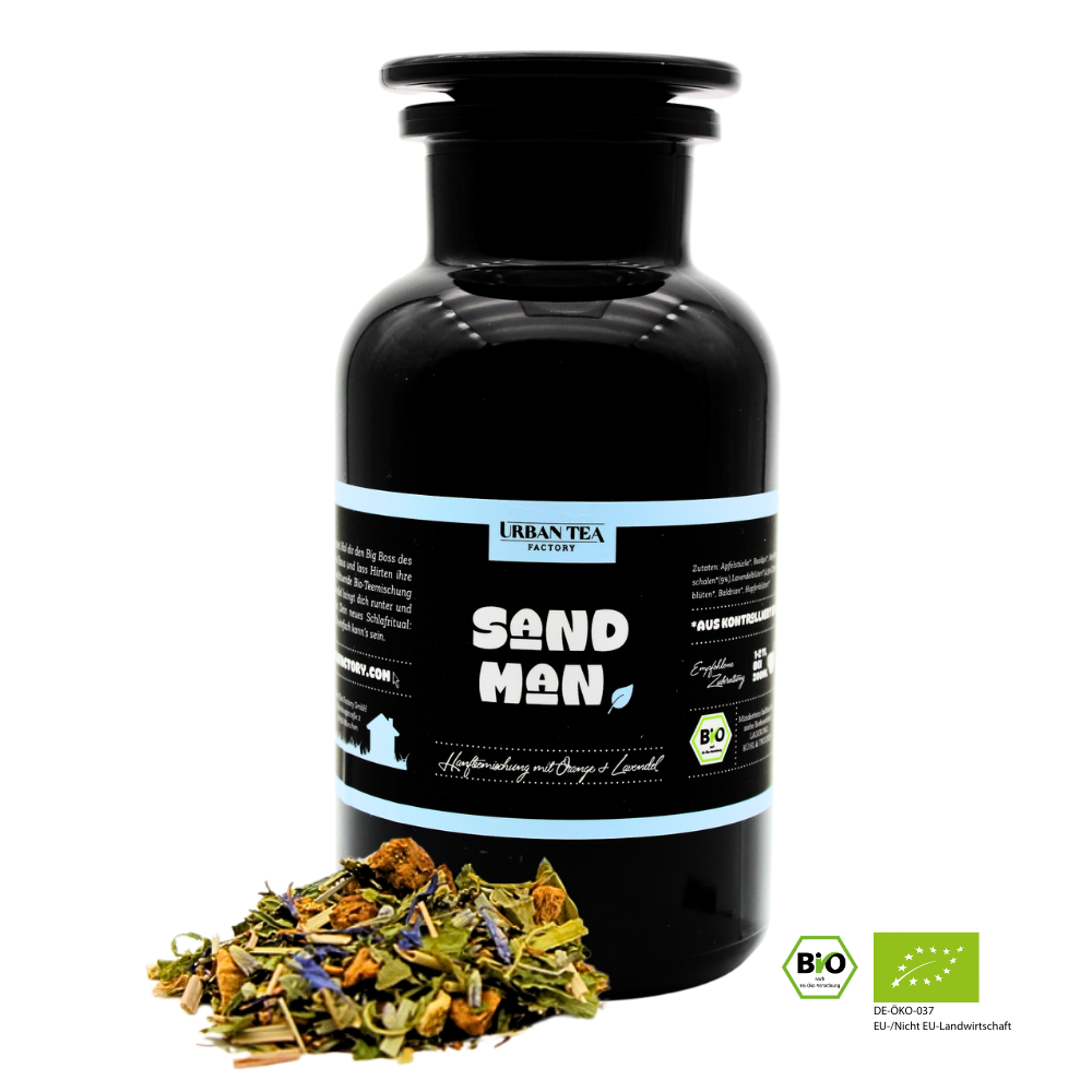 Sandman - Bio Rooibosteemischung mit Orange & Lavendel - Buffetglas - 100g