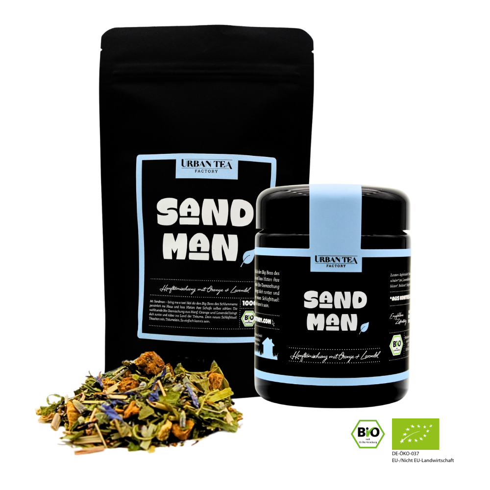 Sandman - Hanfteemischung mit Orange & Lavendel - Set - Bio