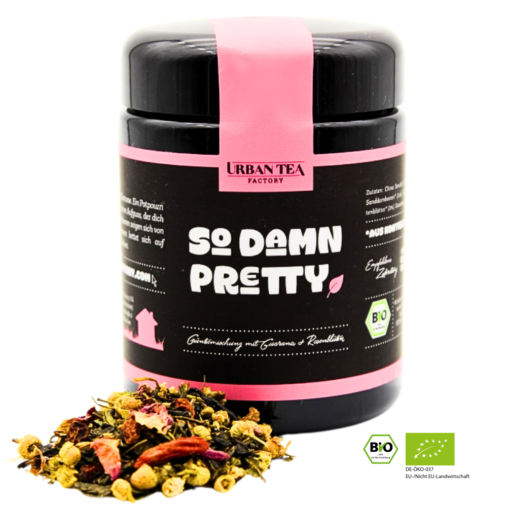 So Damn Pretty - Bio Grünteemischung mit Guarana & Rosenblüten - 100g