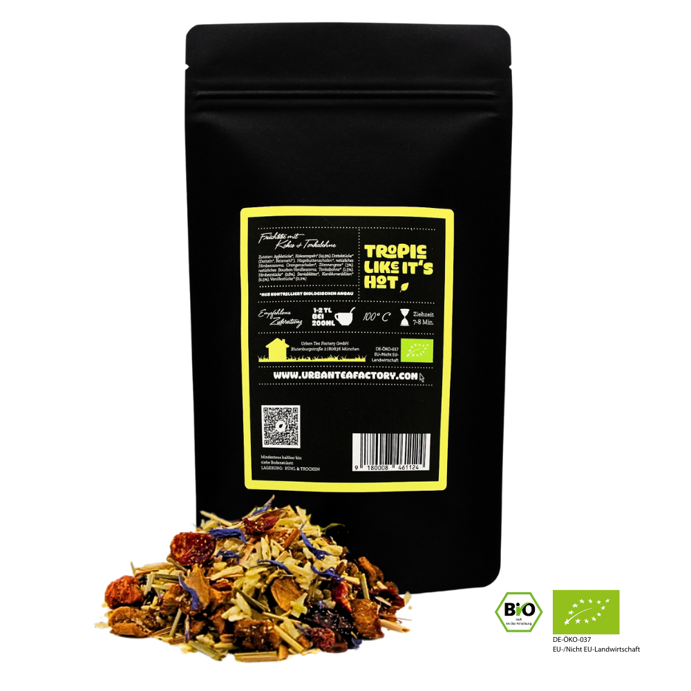 Tropic Like It's Hot - Früchtetee mit Himbeer & Tonkabohne - 120g - Bio