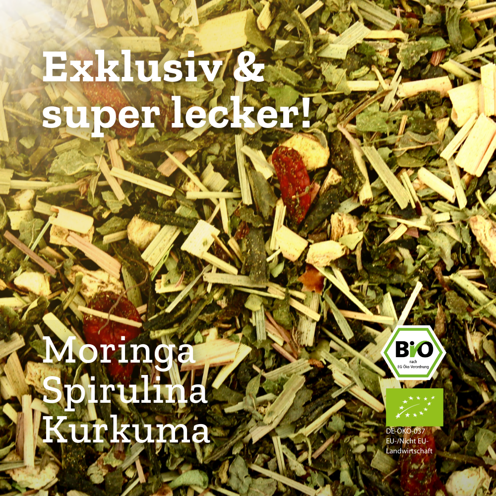 Body Defence - Bio Grünteemischung mit Moringa & Kurkuma - Buffetglas - 90g