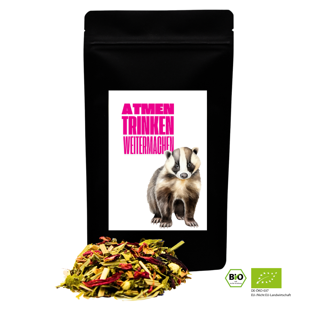 Neon Delights - Atmen trinken weitermachen (Dachs) - Bio Kräutertee