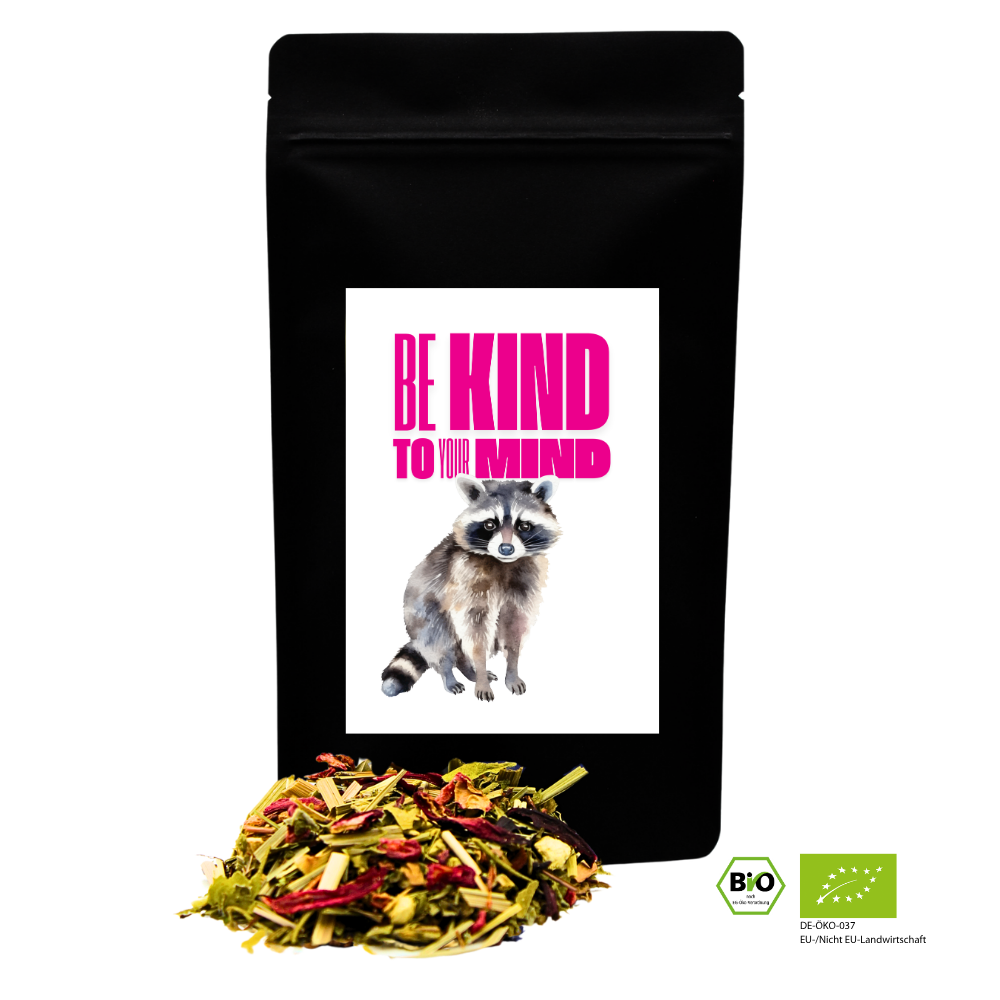 Neon Delights - Be kind to your mind (Waschbär) - Bio Kräutertee