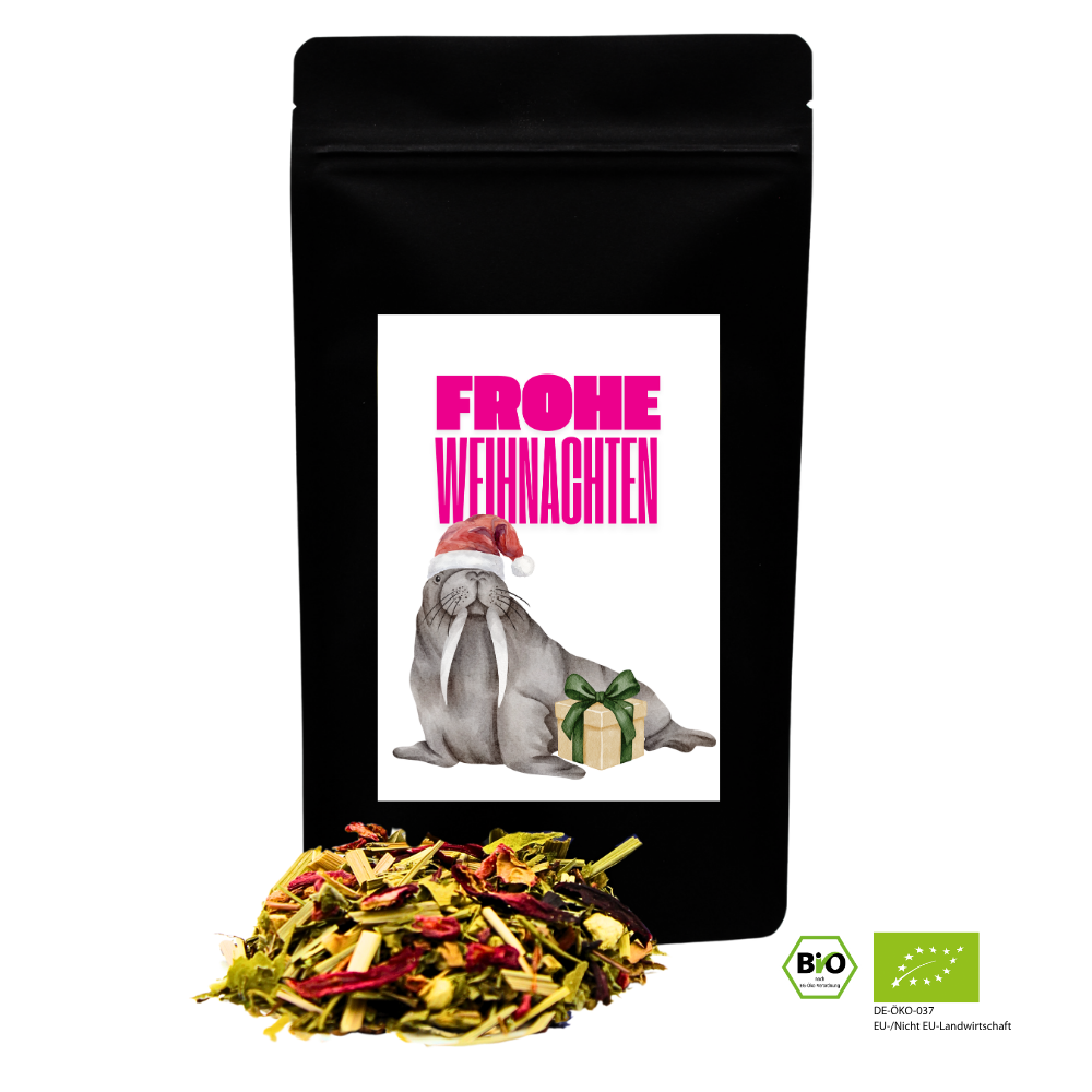 Neon Delights - Frohe Weihnachten (Walross) - Bio Kräutertee
