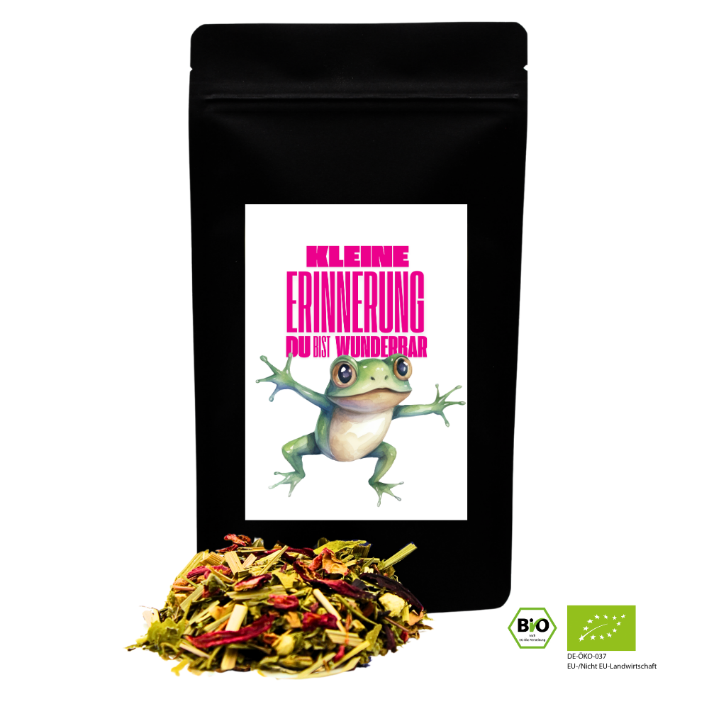 Neon Delights - Kleine Erinnerung du bist wunderbar (Frosch) - Bio Kräutertee