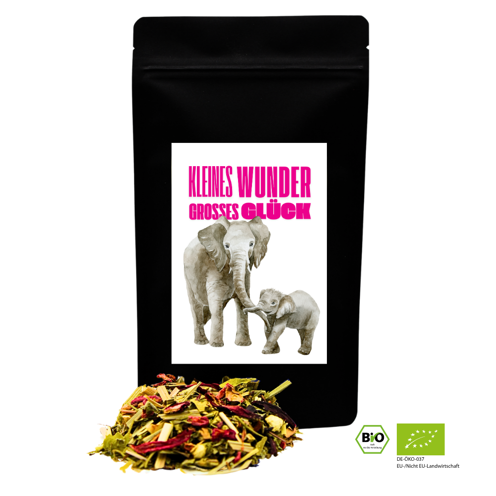 Neon Delights - Kleines Wunder Grosses Glück (Elefant) - Bio Kräutertee