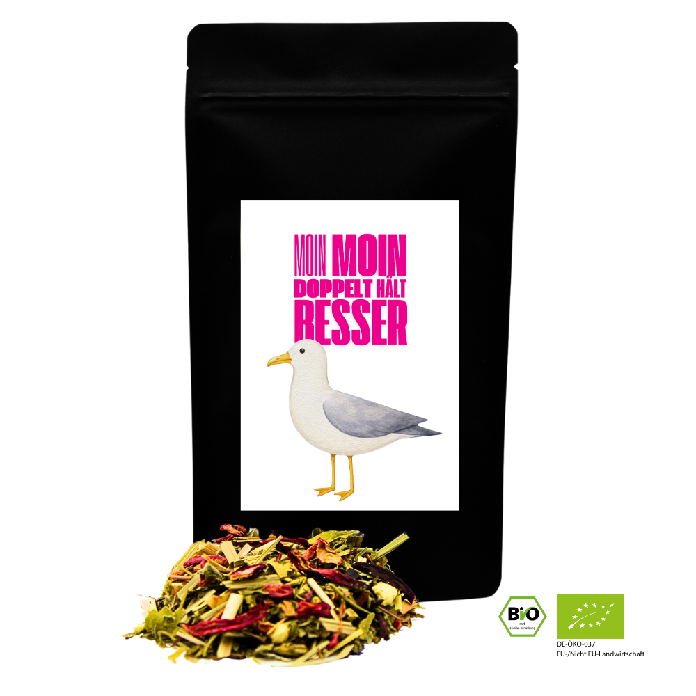 Neon Delights - Moin Moin doppelt hält besser (Möwe) - Bio Kräutertee