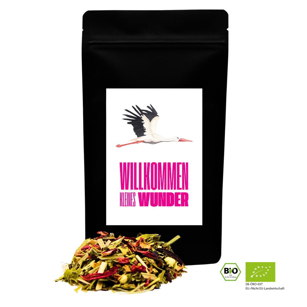 Neon Delights - Willkommen kleines Wunder (Storch) - Bio Kräutertee