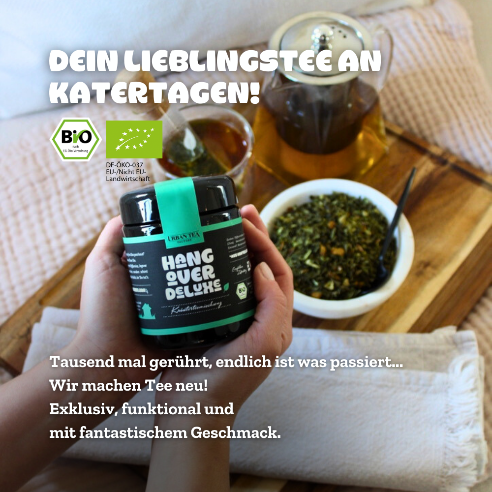 Hangover Deluxe - Bio Kräuterteemischung - Buffetglas - 90g