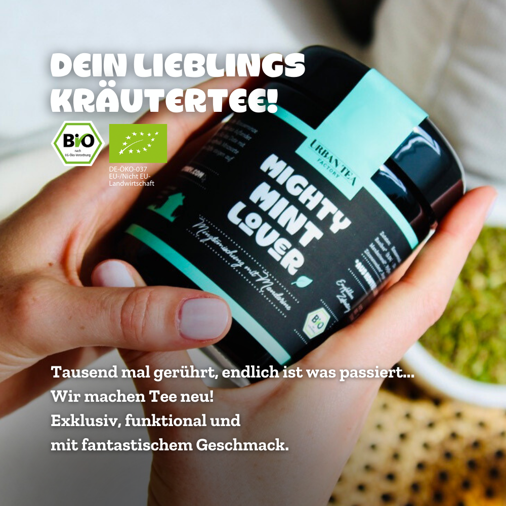 Mighty Mint Lover - Bio Minzteemischung mit Mandarine - Buffetglas - 70g