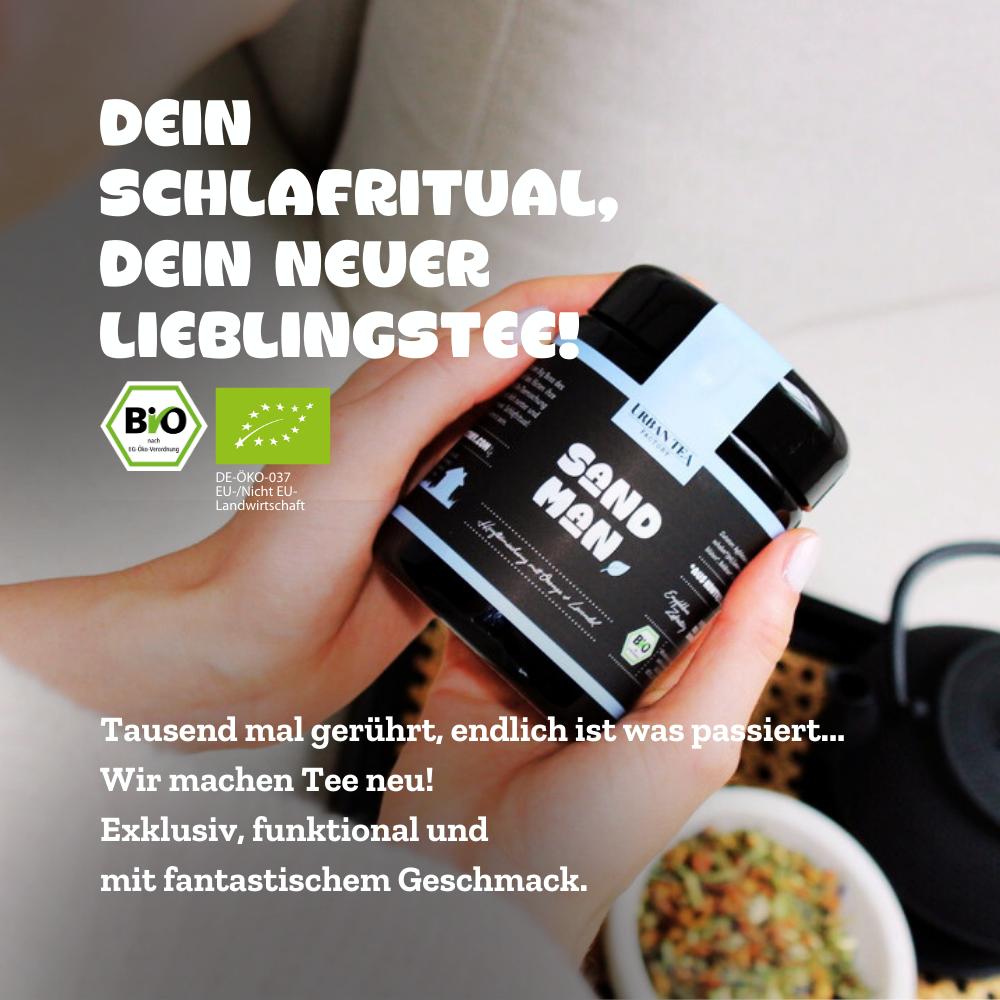 Sandman - Bio Rooibosteemischung mit Orange & Lavendel - Buffetglas - 100g