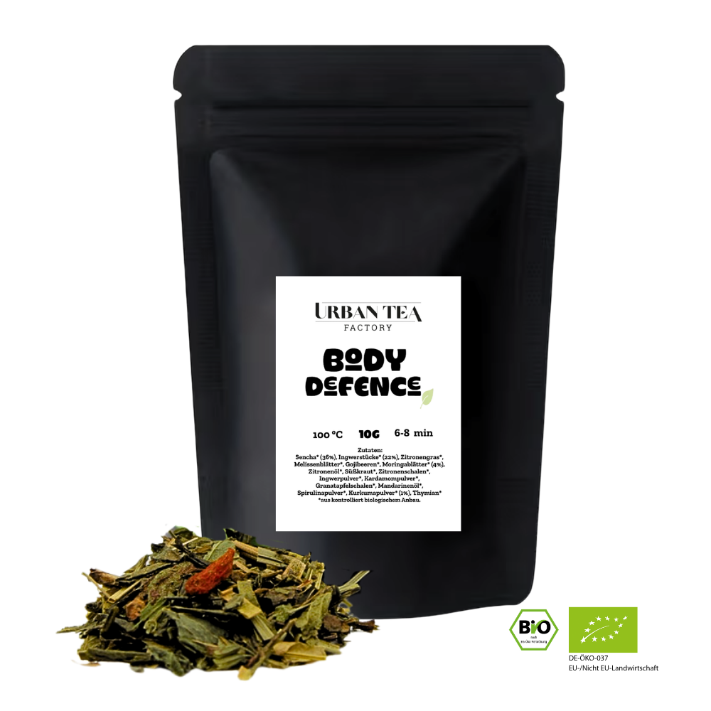 Body Defence - Bio Grünteemischung mit Moringa & Kurkuma - Testbeutel - 10g