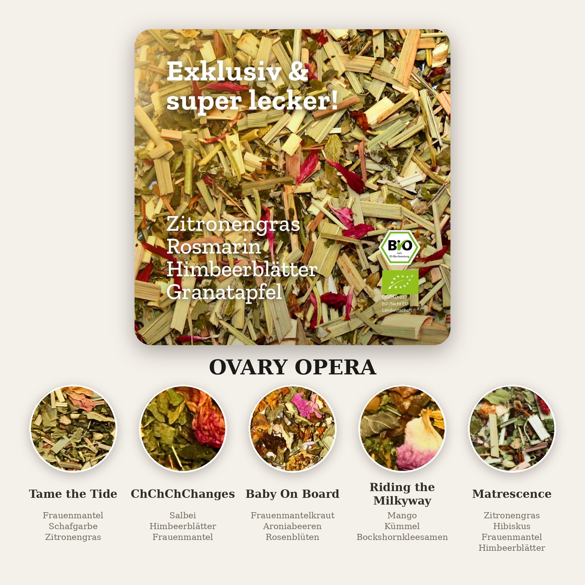 Tester-Set Frauen Tee (Ovary Opera)