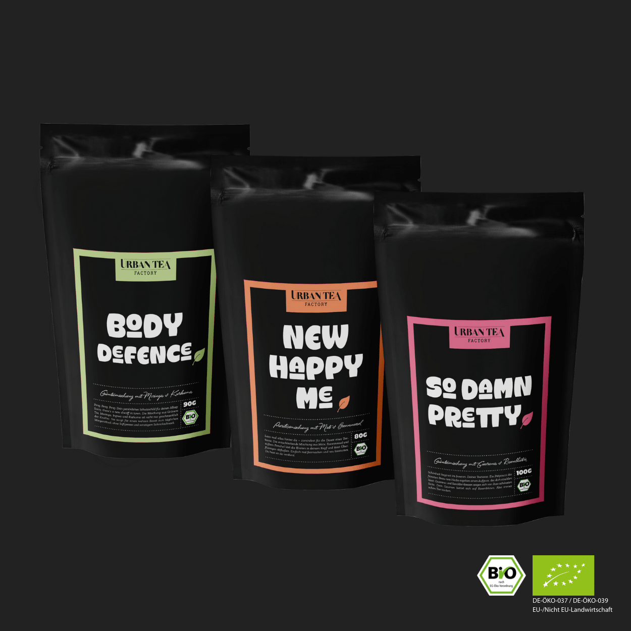 Happy Greens Bundle (Body Defence, New Happy Me, So Damn Pretty) - Bio