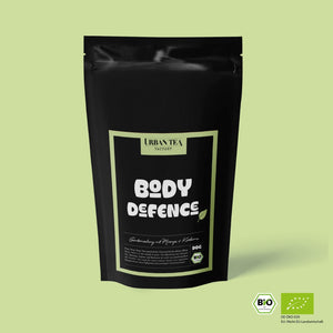 
                  
                    Body Defence - Grünteemischung mit Moringa & Kurkuma - 90g - Bio
                  
                