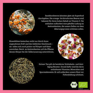 
                  
                    So Damn Pretty - Grünteemischung mit Guarana & Rosenblüten - 50g - Bio
                  
                