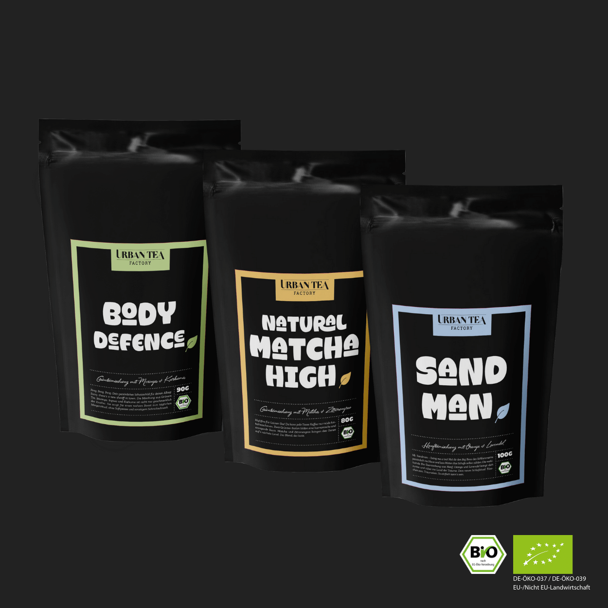 Work Day Power Bundle (Body Defence, Natural Matcha High, Sandman) - Bio